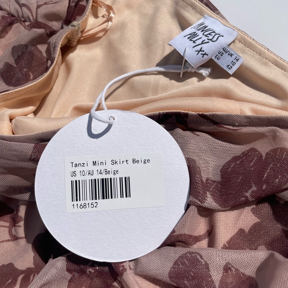 NWT Princess Polly Floral Mesh Mini Skirt - Picture 5 of 7